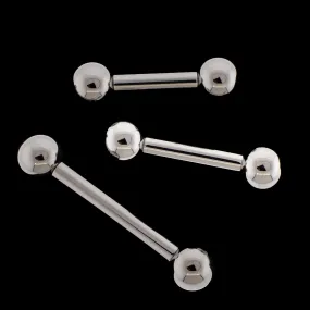 10G Internally Threaded Straight Barbells