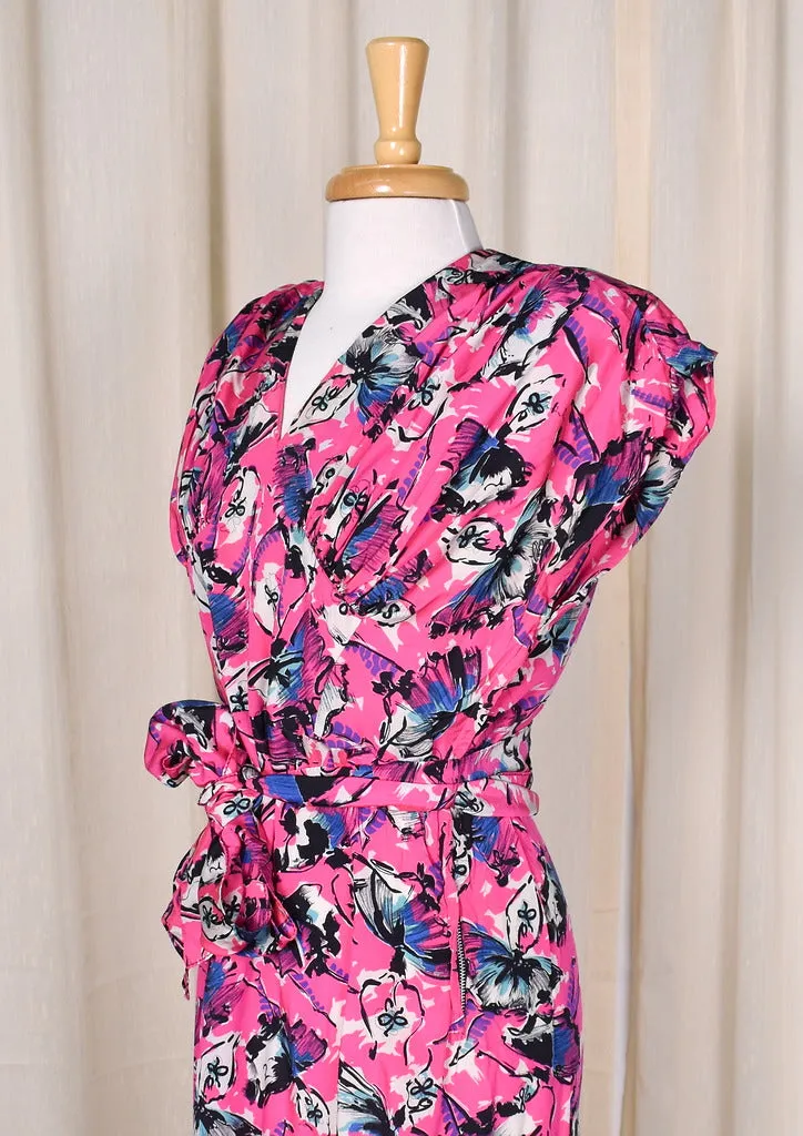 1940s Ballerina Print Vintage Dress