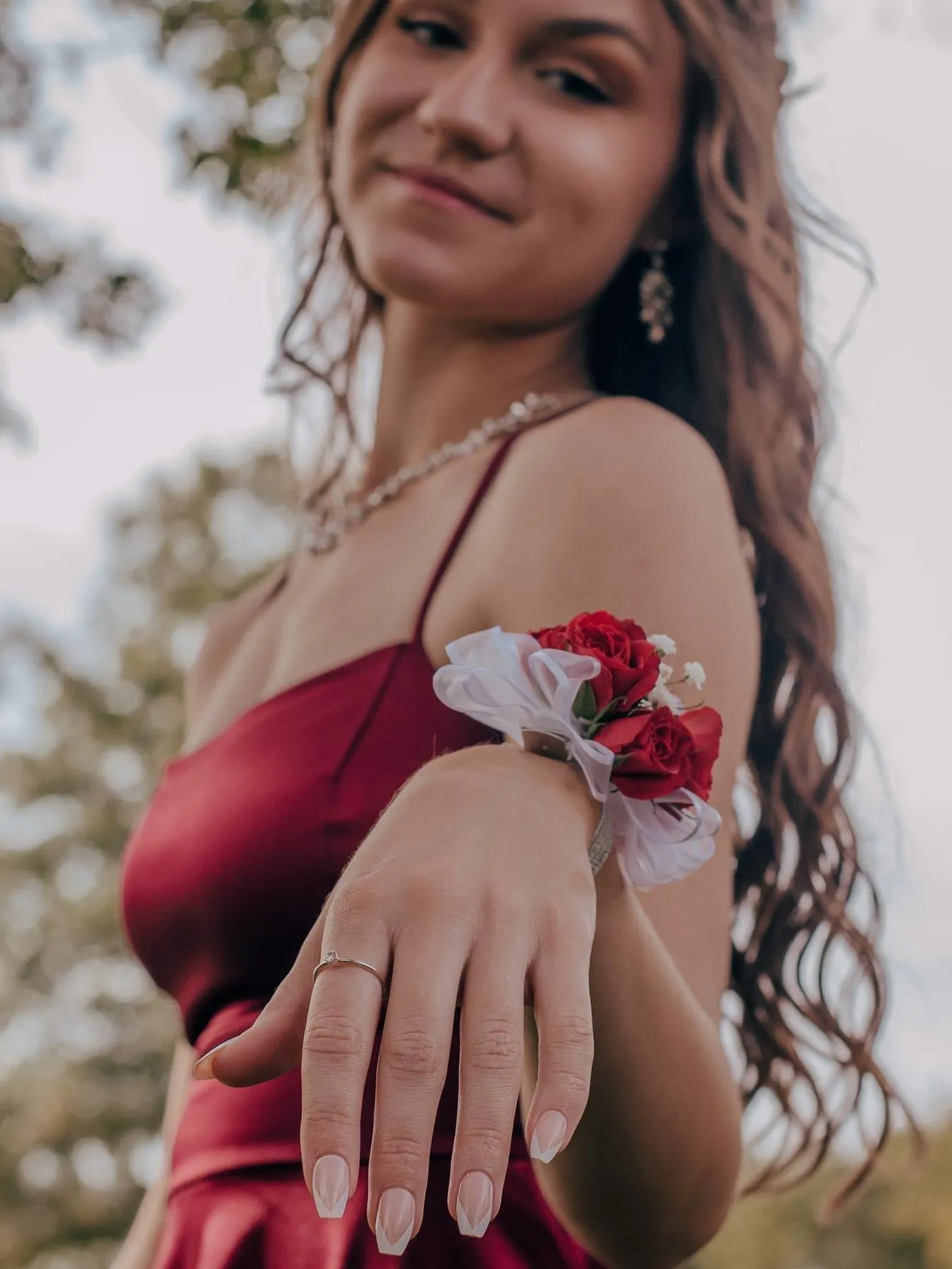 A Line Spaghetti Straps Burgundy Prom Dresses, Short Burgundy Homecoming Dresses, Burgundy Formal Evening Dresses SP2454