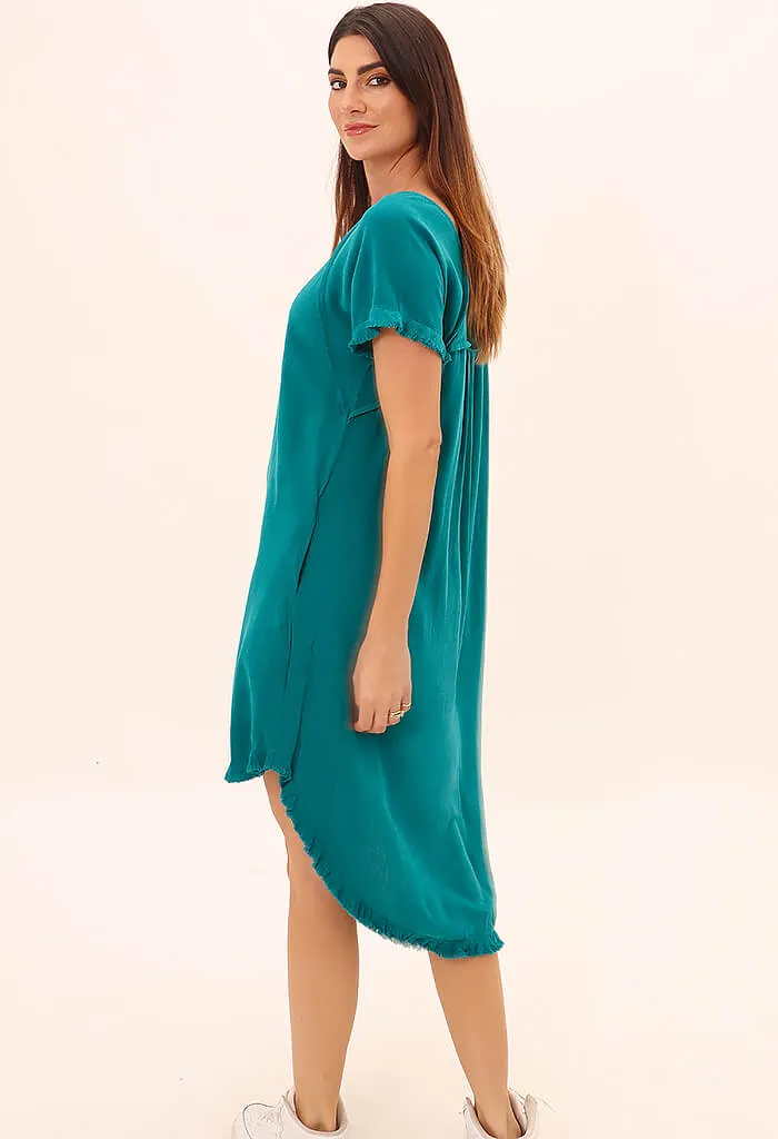 Almeria Dress-Teal