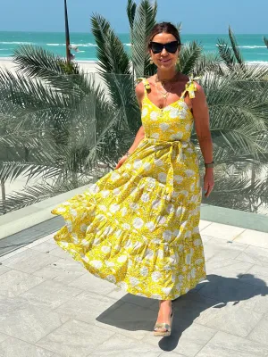 ‘AMORE’ SUNDRESS IN SUNSHINE YELLOW