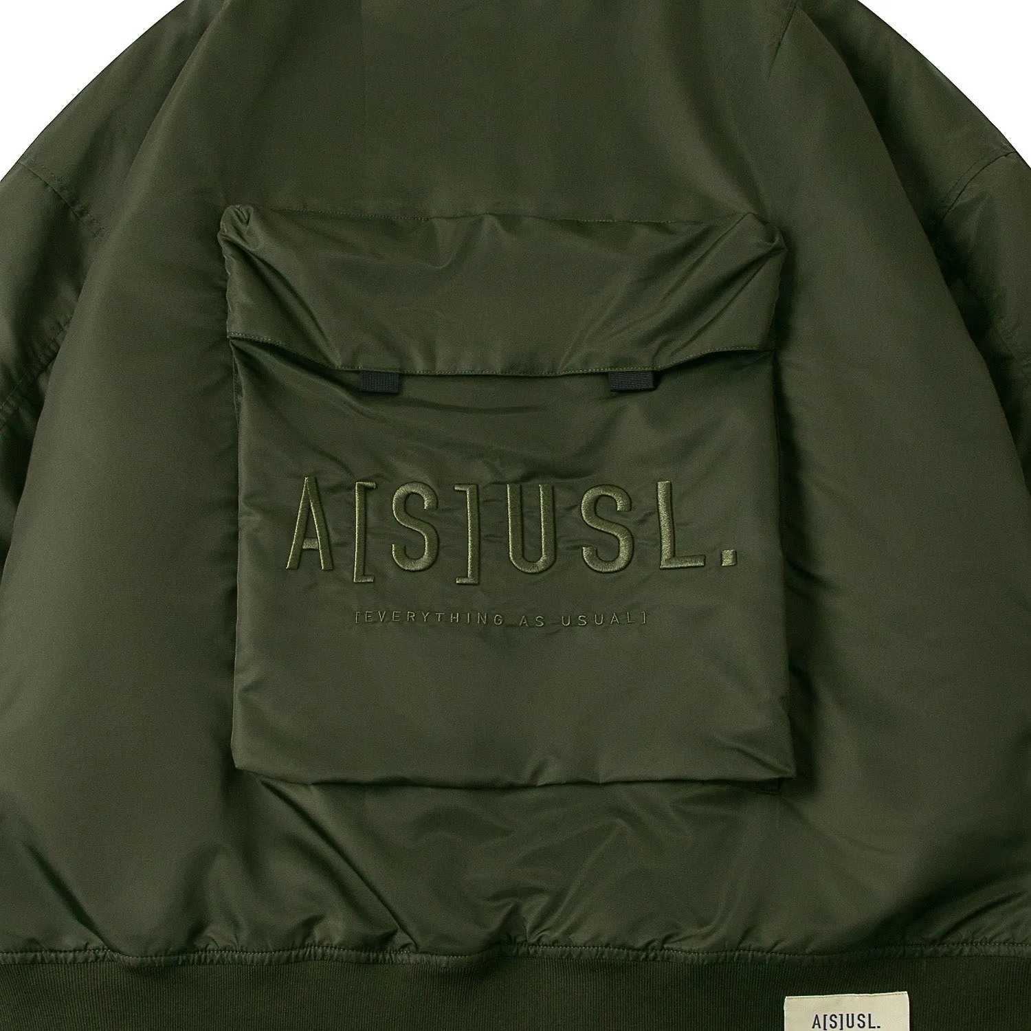 A[S]USL MULTI POCKET MILITARY JACKET-OLIVE