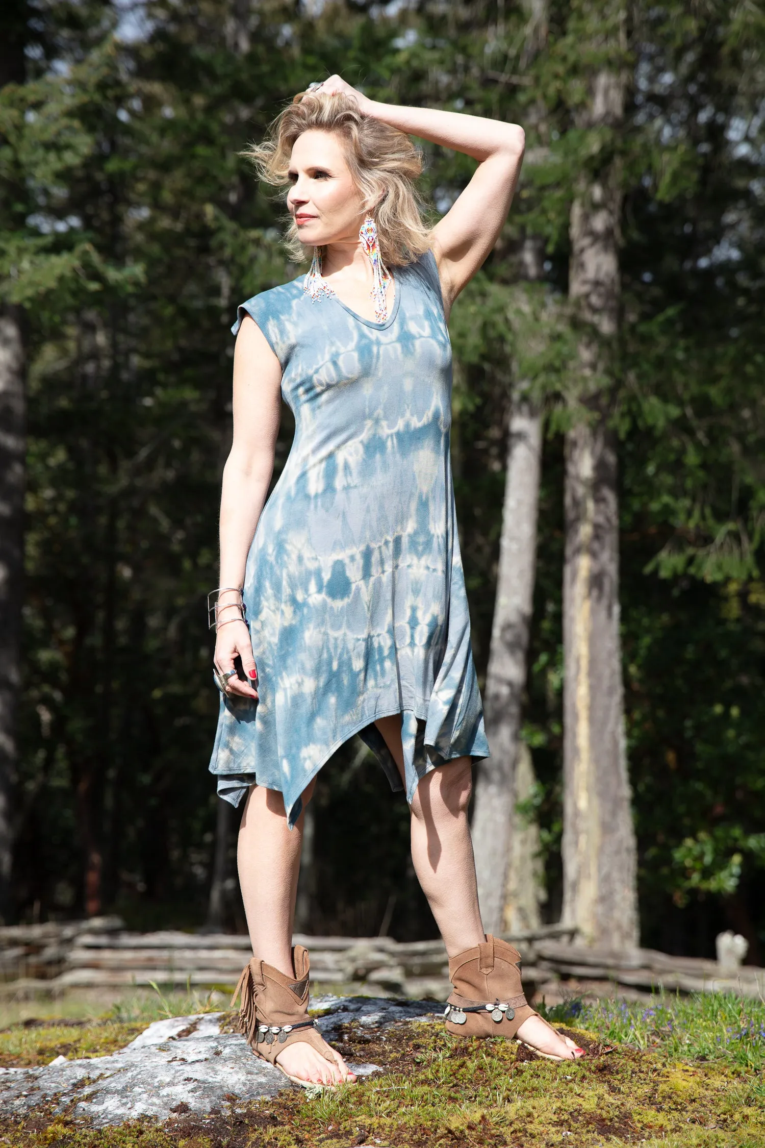 Buttercup Dress - shibori