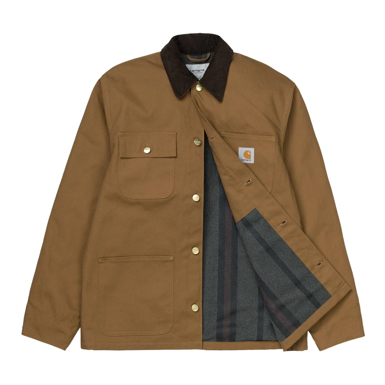 Carhartt Michigan Coat Hamilton Brown Rigid