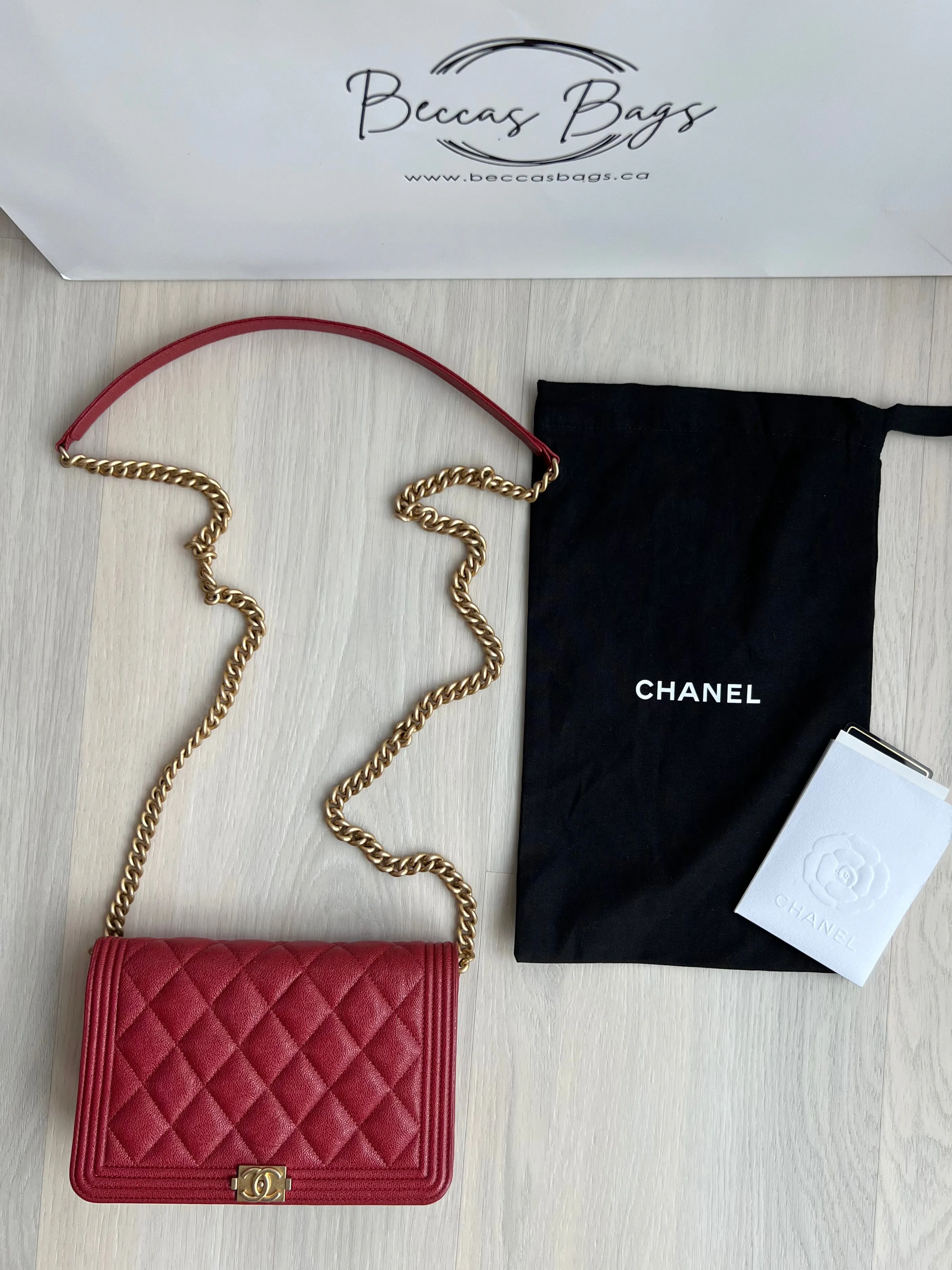 Chanel Le Boy Wallet On Chain Bag