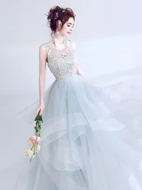 Chic Prom Dress Lace Cheap Long Prom Dress #ER067