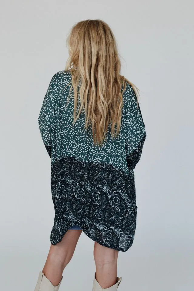 Free Spirit Floral Kimono - Olive