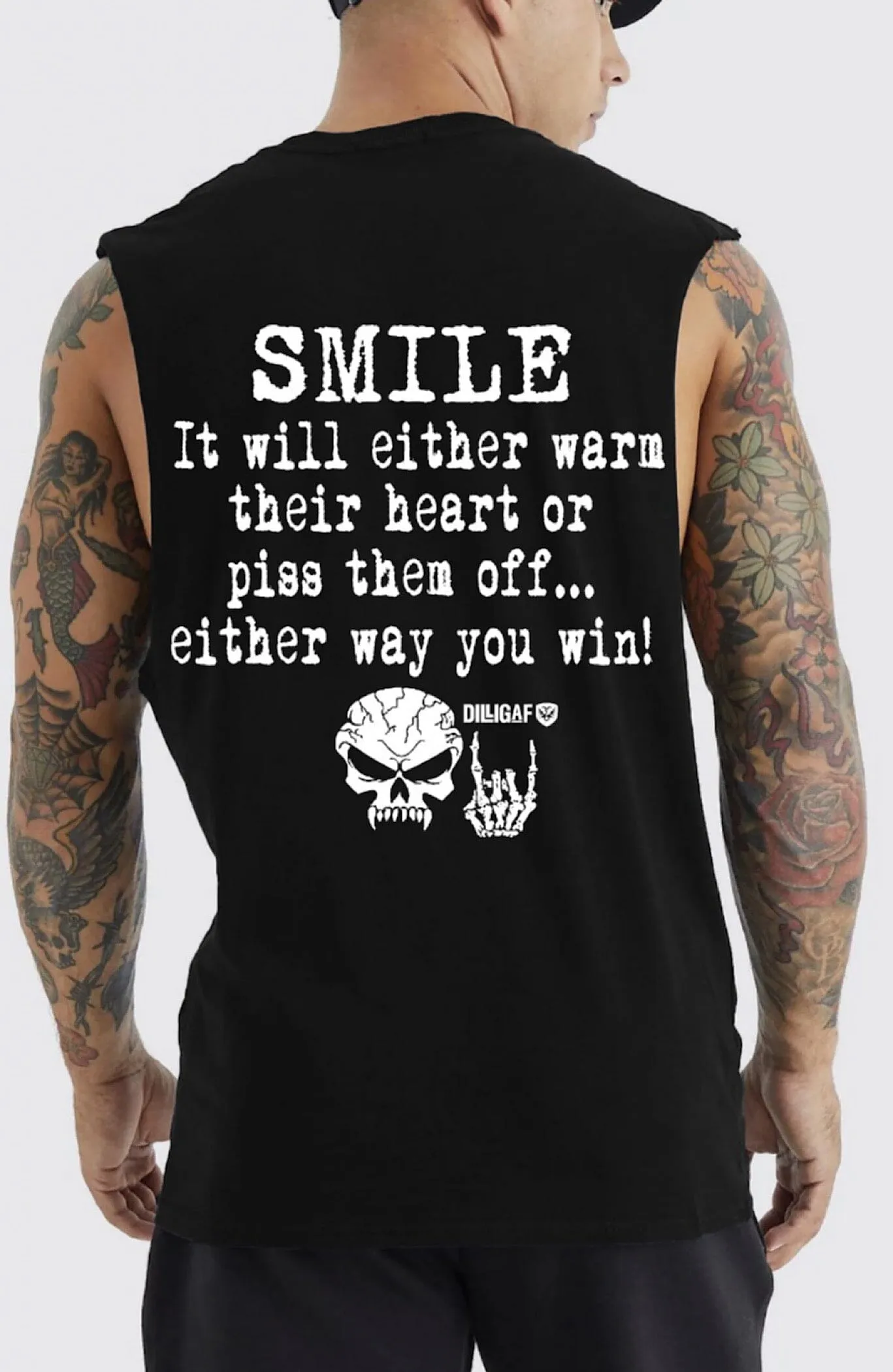 Fuck 'em, Smile Muscle shirt