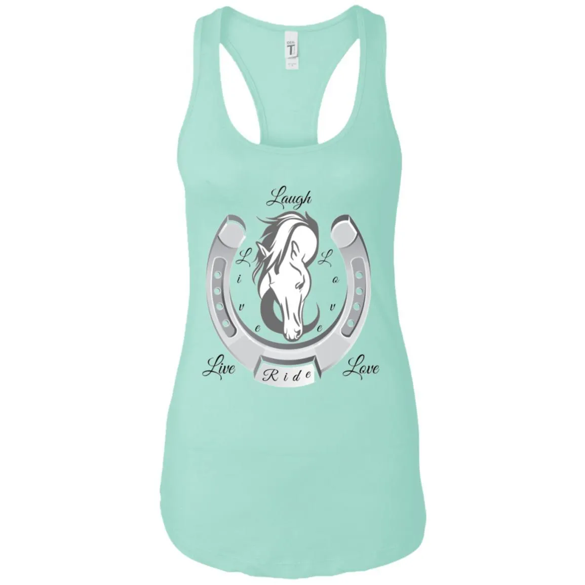 Live Laugh Love Ride Racerback Tank Top For Women