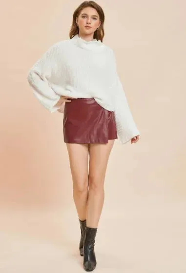 Love Me Leather Skort