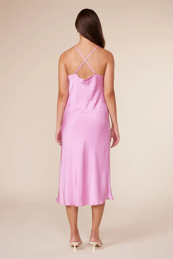 Lucy Paris Maya Slip Dress - Pink