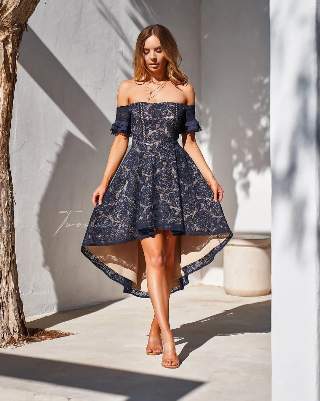 Megan Dress - Navy