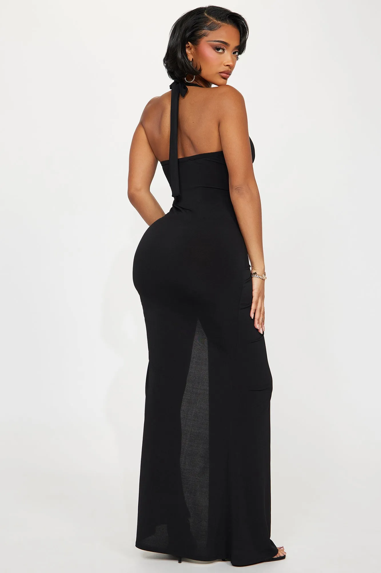 Milani Cut Out Maxi Dress - Black