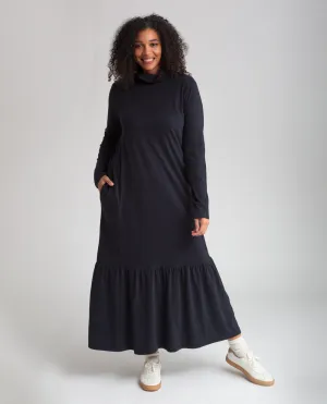 Nellie Organic Cotton Dress In Black