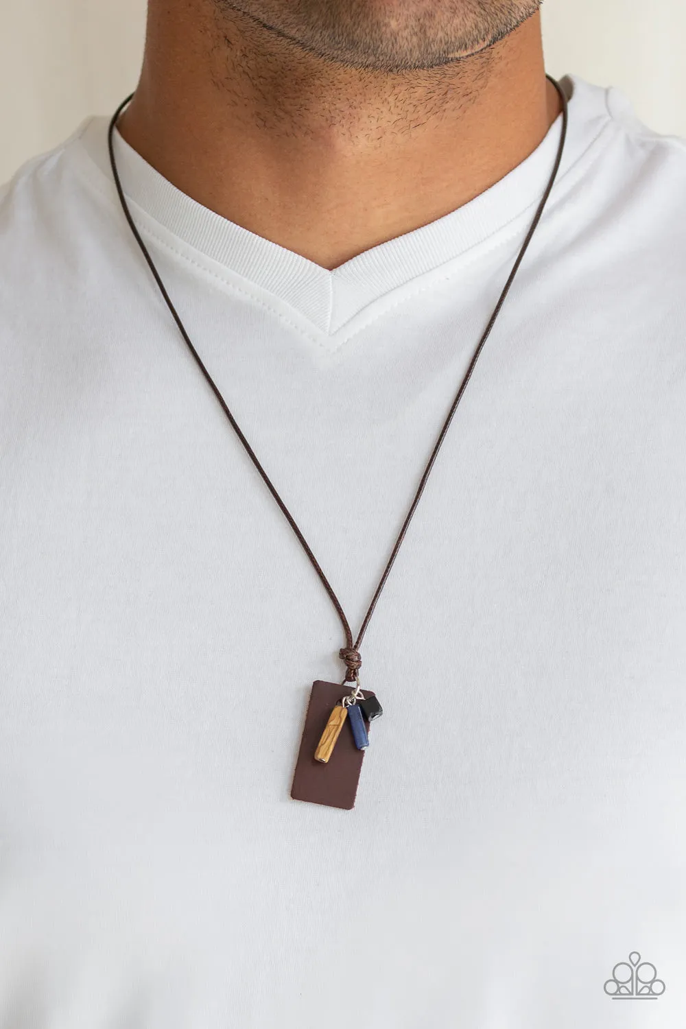 Paparazzi Mountain Scout - Brown Urban Necklace