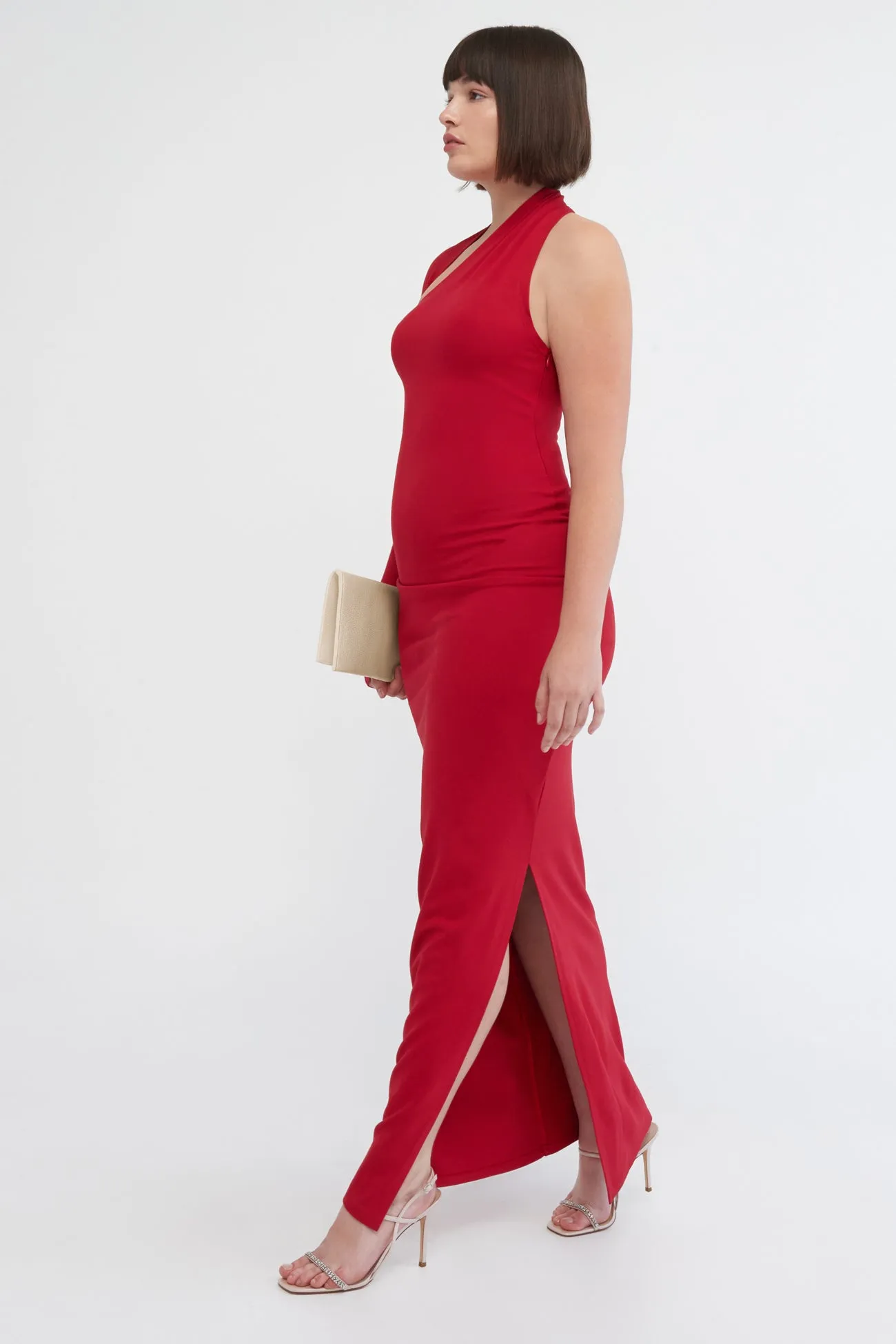 Petite Manhattan Slit Gown