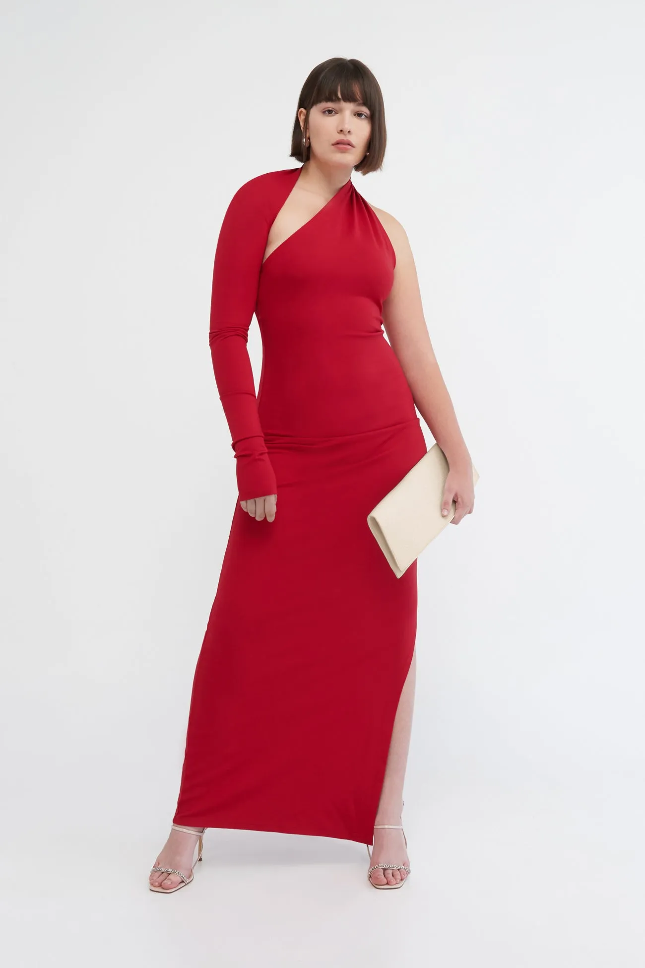 Petite Manhattan Slit Gown