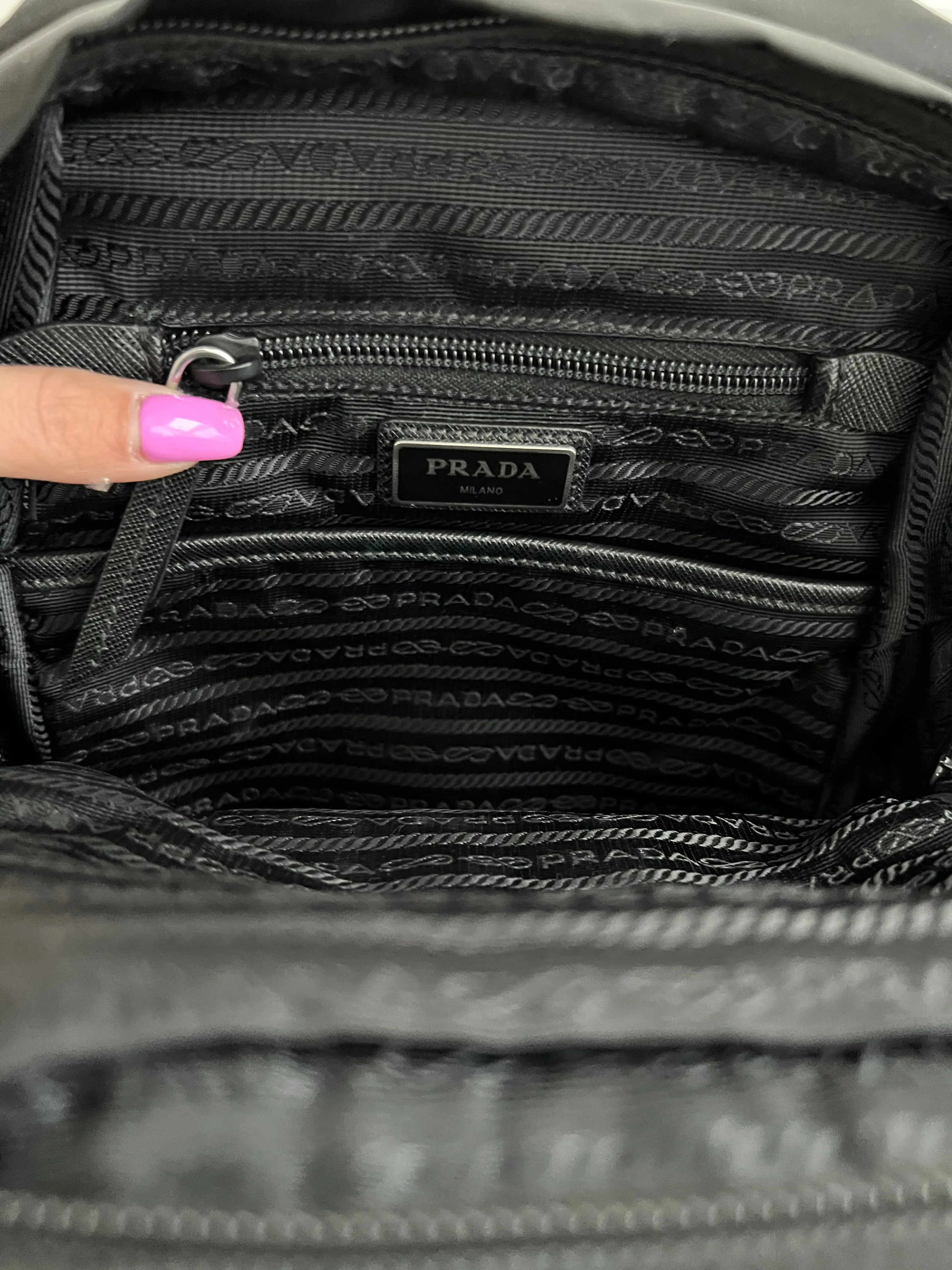 Prada One-Sided Shoulder Backpack with Optimal Design and Enhanced Functionality