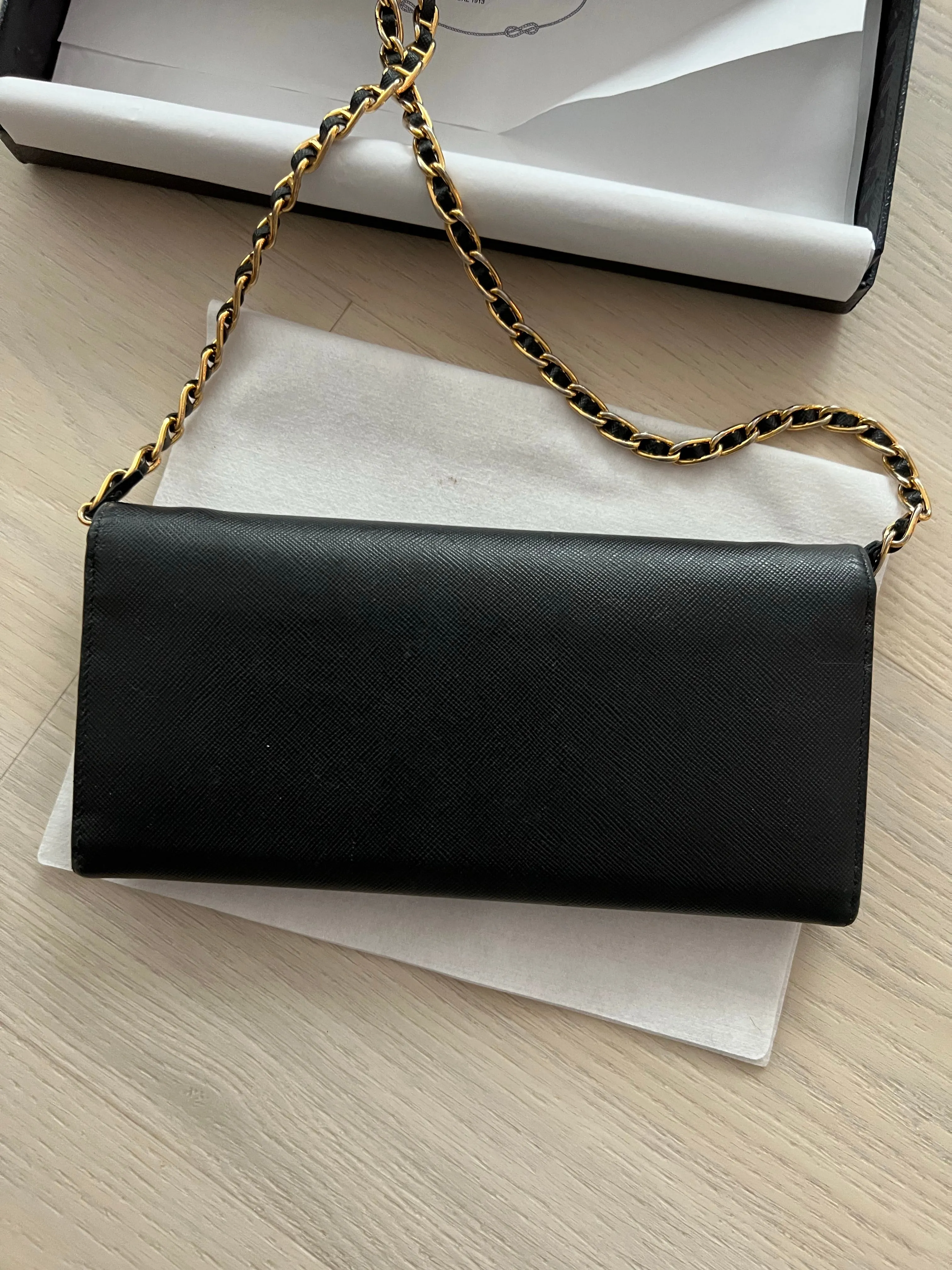 Prada Saffiano Wallet on Chain Bag