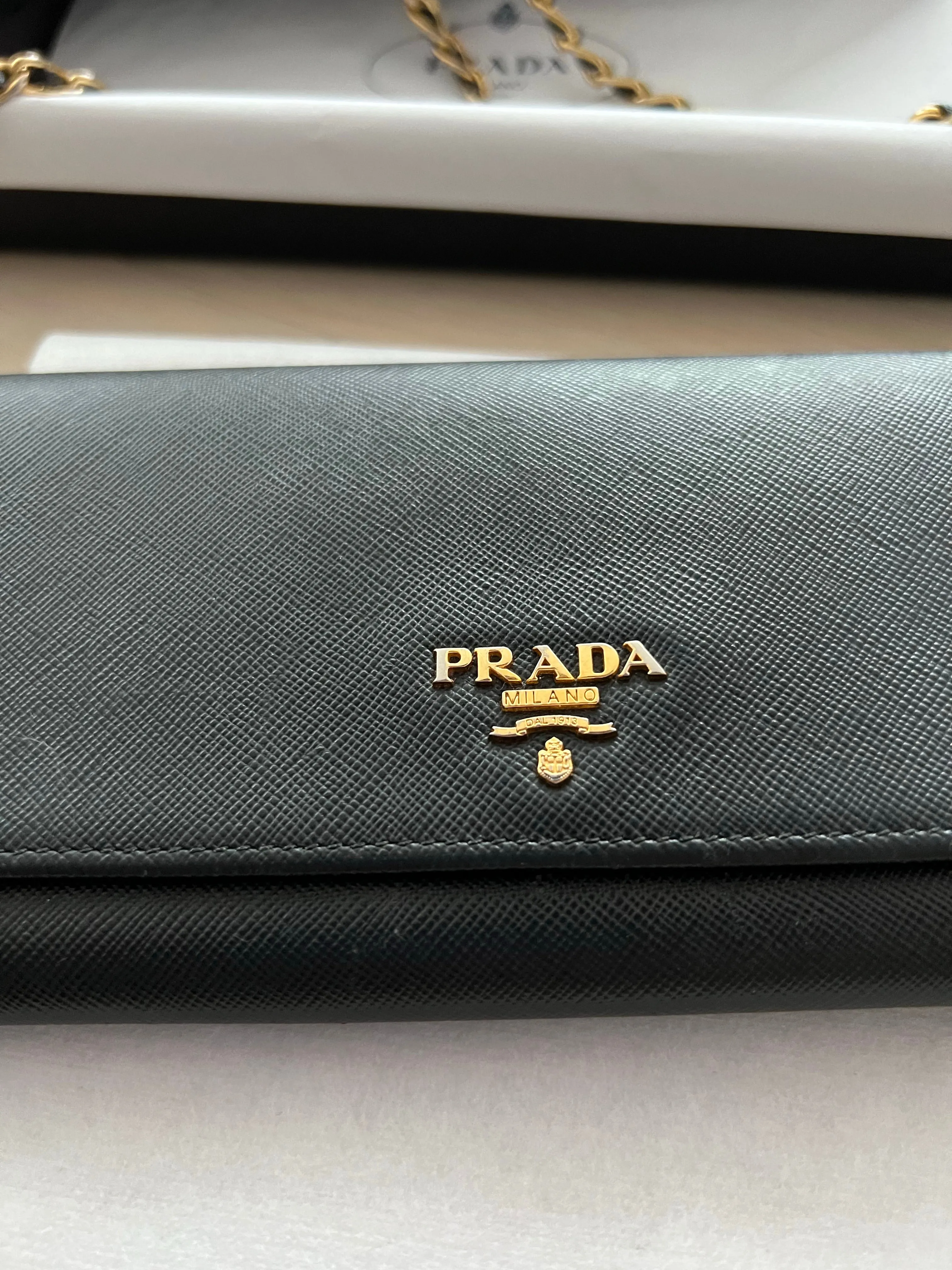 Prada Saffiano Wallet on Chain Bag