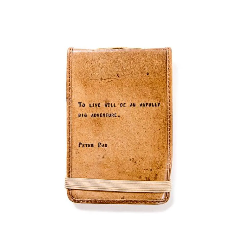 Quote Mini Leather Journal