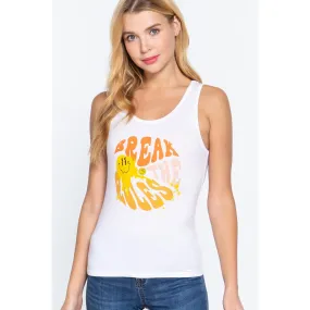 Screen Print Knit Tank Top