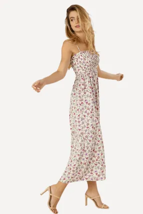 Smocked Cami Floral Maxi Dress