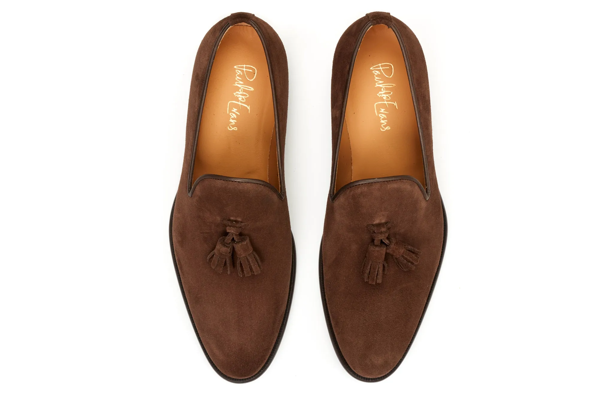 The Chaplin Tassel Loafer - Cafe Suede